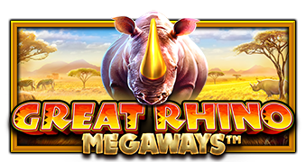 Обкладинка слота Great Rhino Megaways від Pragmatic Play